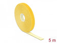 Delock 18735 Hook-And-Loop Tape On Roll L 5 M X W 13 Mm Yellow