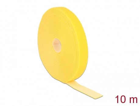 Delock 18740 Hook-And-Loop Tape On Roll L 10 M X W 20 Mm Yellow