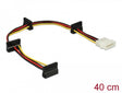 Delock 60142 Cable Power Molex 4 Pin Plug > 4 X Sata 15 Pin Receptacle 40 Cm