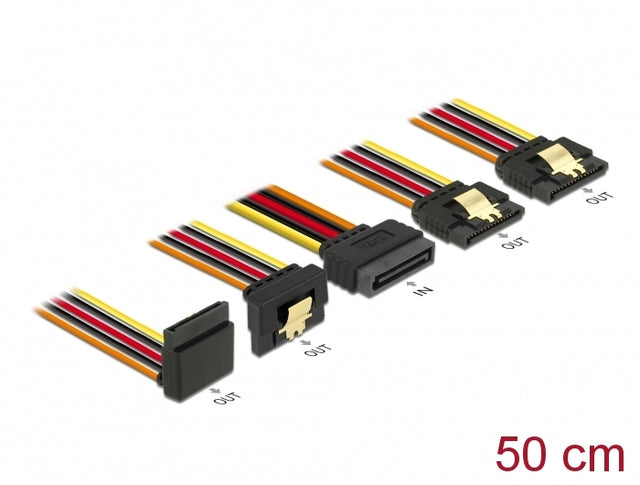 Delock 60149 Cable Sata 15 Pin Power Plug With Latching Function