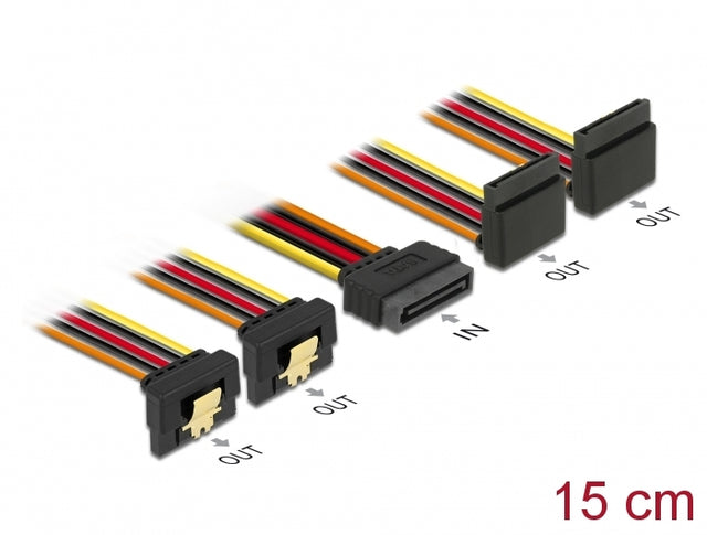 Delock 60153 Cable Sata 15 Pin Power Plug With Latching Function