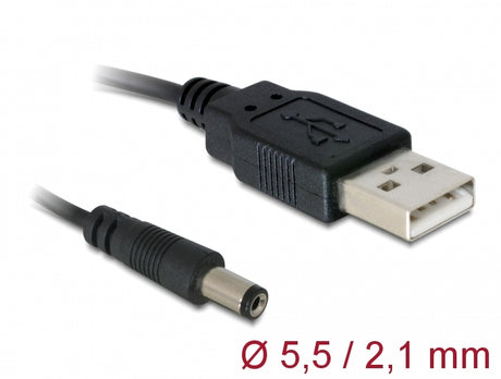 Delock 82197 Cable Usb Power > Dc 5.5 X 2.1 Mm Male 1.0 M