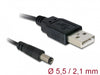 Delock 82197 Cable Usb Power > Dc 5.5 X 2.1 Mm Male 1.0 M