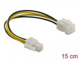 Delock 82428 Extension Cable P4 4 Pin Male > P4 4 Pin Female 15 Cm