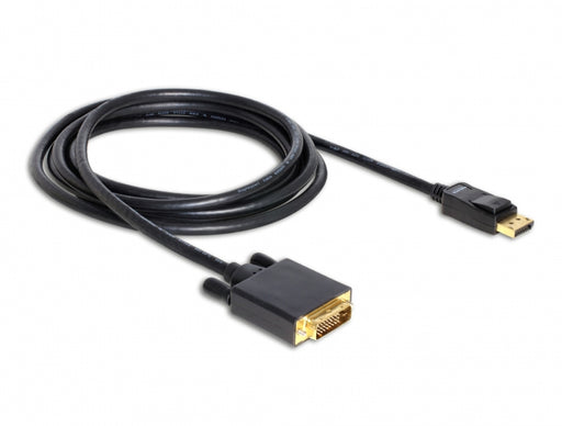 Delock 82592 Cable Displayport 1.3 Male > Dvi 24+1 Male Passive 3 M Black