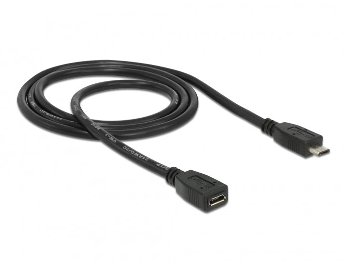 Delock 83248 Extension Cable Usb 2.0 Type Micro-B Male