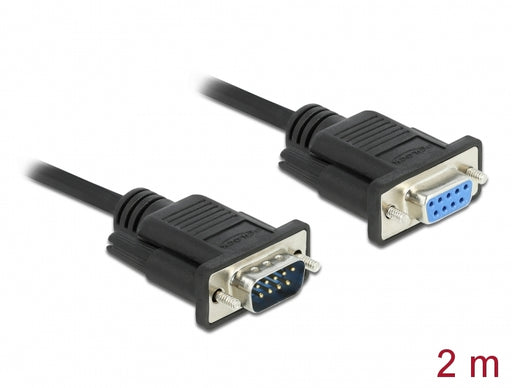 Delock 86579 Serial Cable Rs-232 D-Sub9 Male To Female With Narrow Plug Housing