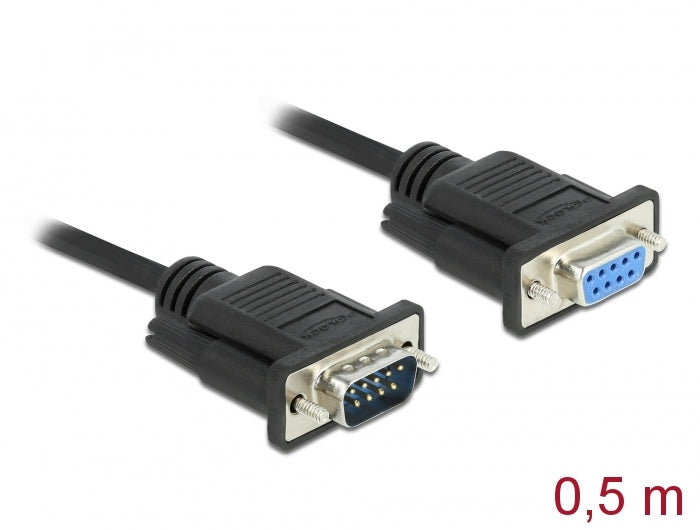 Delock 86613 Serial Cable Rs-232 D-Sub9 Male To Female With Narrow Plug Housing