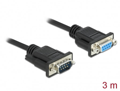 Delock 86617 Serial Cable Rs-232 D-Sub9 Male To Female Null Modem