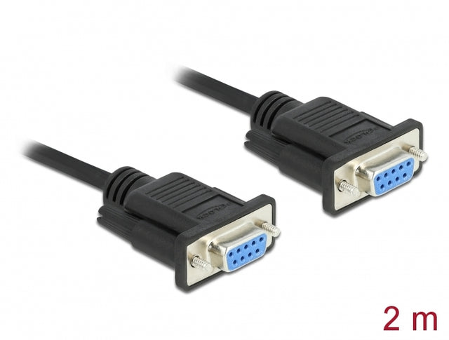 Delock 86605 Serial Cable Rs-232 D-Sub9 Female To Female Null Modem