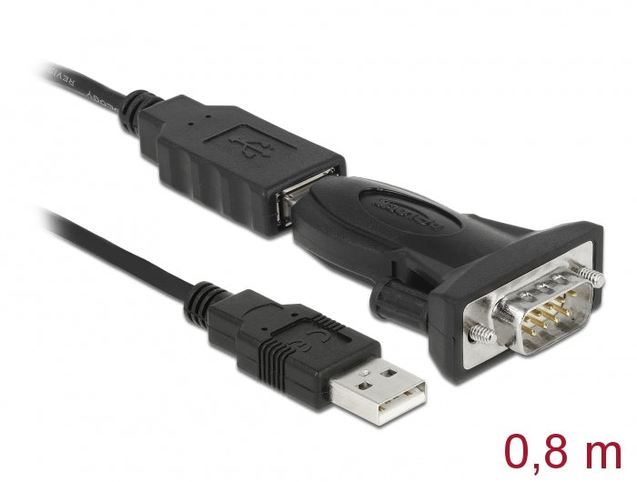 Delock 61425 Adapter Usb 2.0 Type-A > 1 X Serial Db9 Rs-232