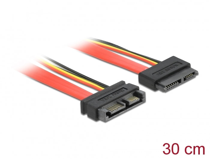 Delock 84374 Extension Cable Slim Sata Male > Female 30 Cm