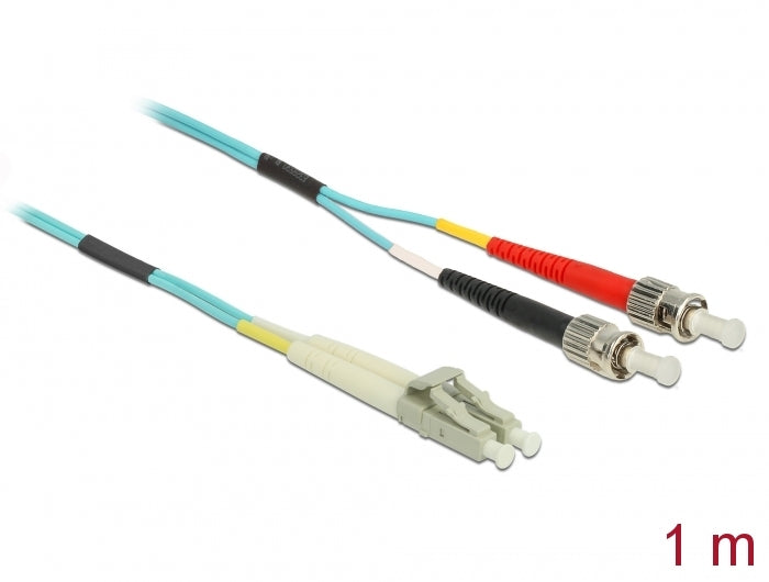 Delock 86567 Cable Optical Fibre Lc To St Multi-Mode Om3 1 M