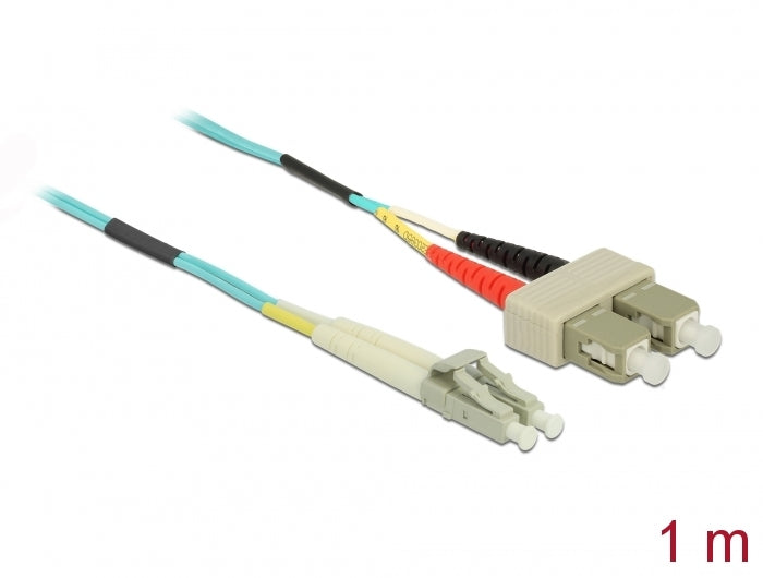 Delock 86564 Cable Optical Fibre Lc To Sc Multi-Mode Om3 1 M