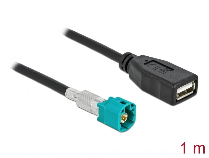 Delock 90487 Cable Hsd Z Male To Usb 2.0 Type-A Female 1 M Premium