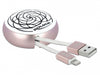 Delock 85817 Usb Retractable Cable Type-A To Lightning™ White / Pale Pink