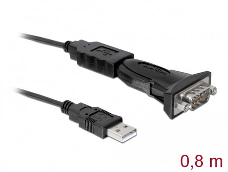 Delock 61460 Adapter Usb 2.0 Type-A To 1 X Serial Rs-232 Db9