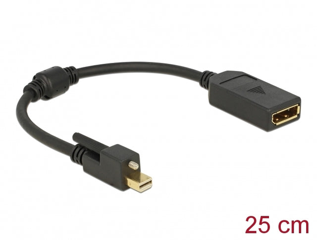 Delock 62638 Adapter Mini Displayport 1.2 Male With Screw > Displayport