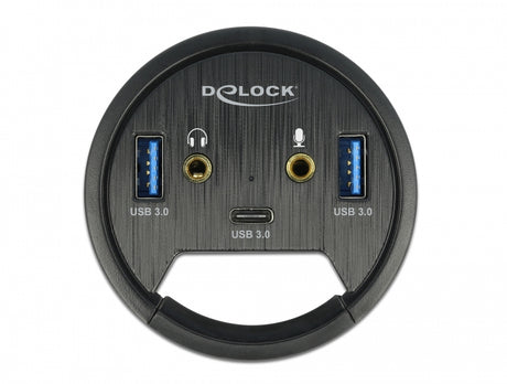 Delock 62794 3 Port In-Desk Hub Usb 1 X Usb Type-C™ And 2 X Usb Type-A