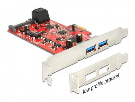 Delock 89389 Pci Express X1 Card > 2 X External Usb 3.0 + 2 X Internal Sata