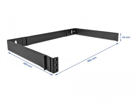 Delock 43318 19″ Wall Mount Rack 1U Foldable Black