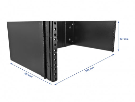 Delock 43378 19″ Wall Mount Rack 4U Foldable Black