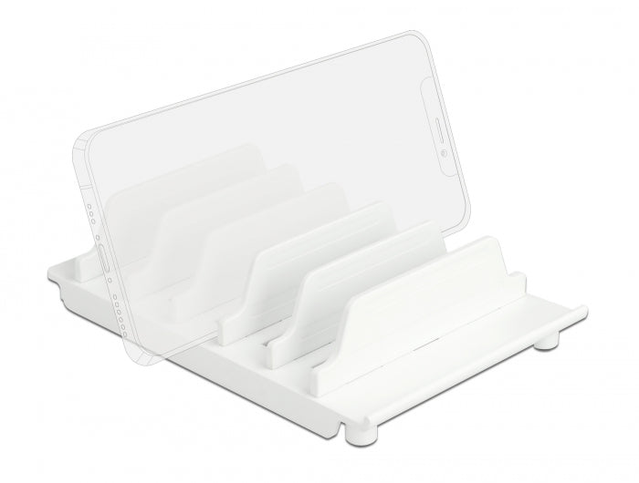 Delock 18365 Device Stand For 6 Tablets Or Smartphones White