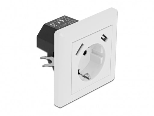 Delock 11473 Wall Socket With 2 X Usb Type-A Charging Port 2.8 A