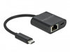 Delock 66644 Usb Type-C Adapter To Gigabit Lan 10/100/1000 Mbps