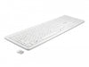 Delock 12014 Usb Keyboard 2.4 Ghz Wireless White (Flat)