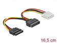 Delock 65235 Cable Power Sata 15 Pin Male To Molex 4 Pin Female