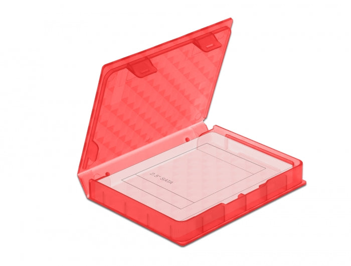 Delock 18370 Protection Box For 2.5″ Hdd / Ssd Red