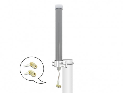 Delock 12694 Multiband Lte Wlan 2.4 Ghz Antenna 1 X Sma Plug 1 X Rp-Sma Plug