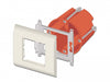 Delock 81300 Easy 45 Module Holder With Frame 80 X 80 Mm White