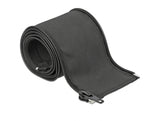 Delock 19217 Woven Sleeve With Zip Fasterner Heat-Resistant 1 M X 25 Mm Black