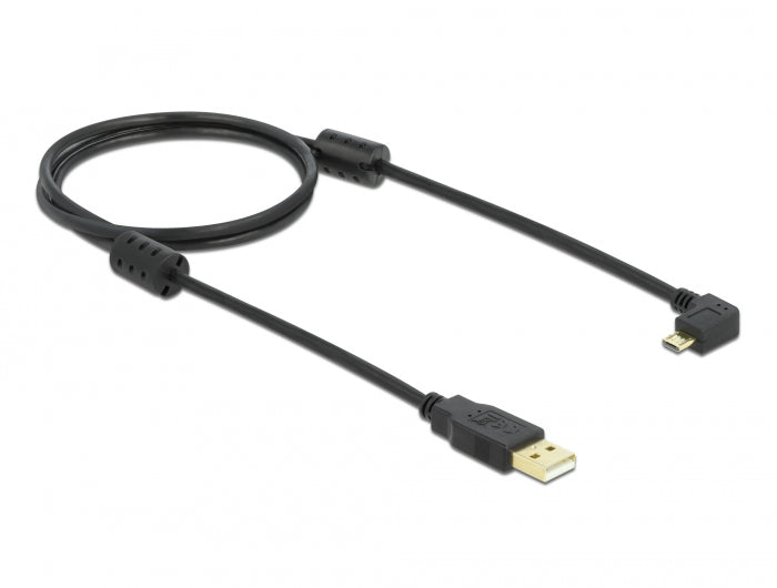 Delock 83250 Cable Usb-A Male > Usb Micro-B Male Angled 270°