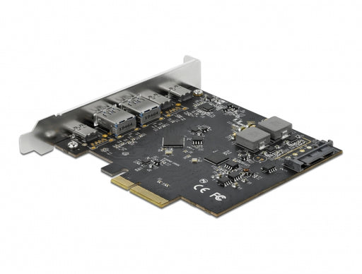 Delock 89074 Pci Express X4 Card To 3 X Usb Type-C™ + 2 X Usb Type-A