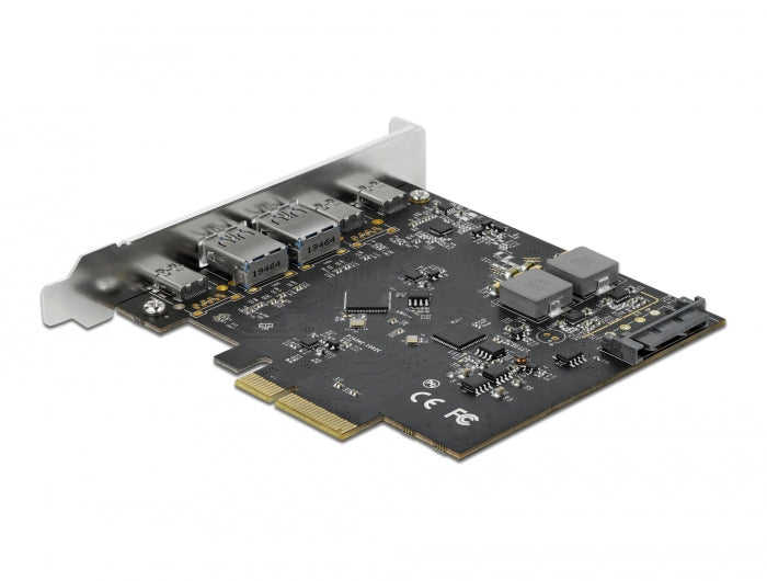 Delock 89074 Pci Express X4 Card To 3 X Usb Type-C™ + 2 X Usb Type-A