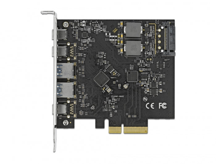 Delock 89074 Pci Express X4 Card To 3 X Usb Type-C™ + 2 X Usb Type-A