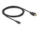 Delock 82664 Cable High Speed Hdmi With Ethernet A Male > Micro-D Male 2 M