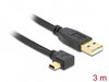 Delock 82683 Usb 2.0 Cable Type-A Male To Type Mini-B Male Angled 3 M