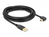 Delock 82683 Usb 2.0 Cable Type-A Male To Type Mini-B Male Angled 3 M