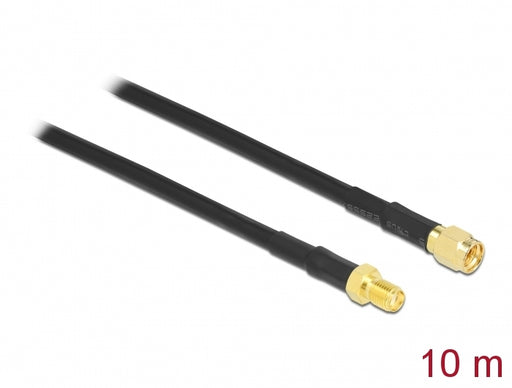 Delock 88445 Antenna Cable Sma Plug > Sma Jack Cfd/Rf200 10 M Low Loss