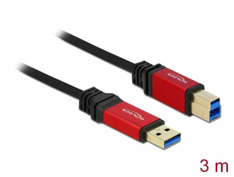 Delock 82758 Cable Usb 3.0 Type-A Male > Usb 3.0 Type-B Male 3 M Premium