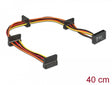 Delock 60141 Cable Power Sata 15 Pin Plug > 4 X Sata 15 Pin Receptacle 40 Cm