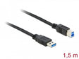 Delock 85067 Cable Usb 3.0 Type-A Male > Usb 3.0 Type-B Male 1.5 M Black