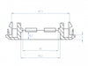 Delock 81315 Easy 45 Module Holder For Installation Trunking 85 X 80 Mm