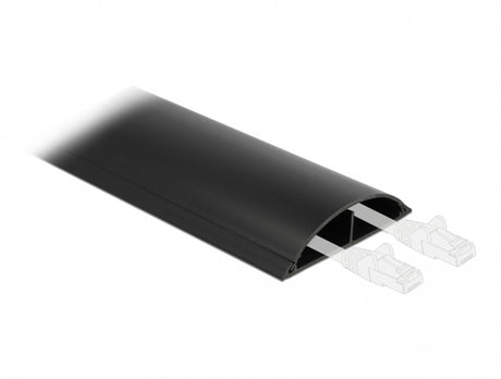 Delock 20712 Cable Duct Self-Adhesive 89 X 21 Mm - Length 1 M Black