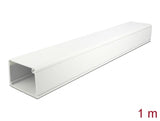 Delock 20724 Cable Duct With Cover Self-Adhesive 83 X 54 Mm - Length 1 M White