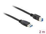 Delock 85068 Cable Usb 3.0 Type-A Male > Usb 3.0 Type-B Male 2.0 M Black